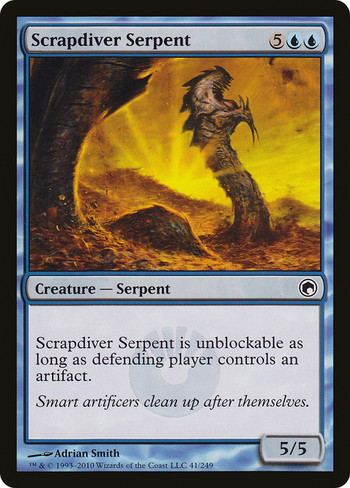 Scrapdiver Serpent (SOM-041) - Scars of Mirrodin
