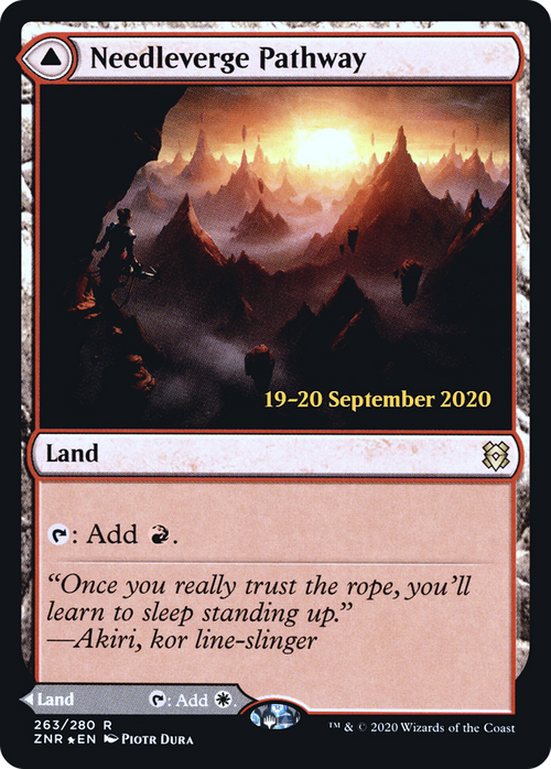 Needleverge Pathway (PRE-263S) - Zendikar Rising Promos Foil