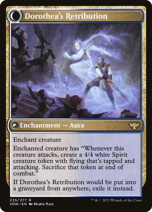 Dorothea, Vengeful Victim (VOW-235) - Innistrad: Crimson Vow: (Double Faced Transform) Foil