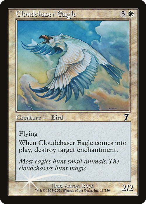 Cloudchaser Eagle (7ED-011) - 7th Edition Foil