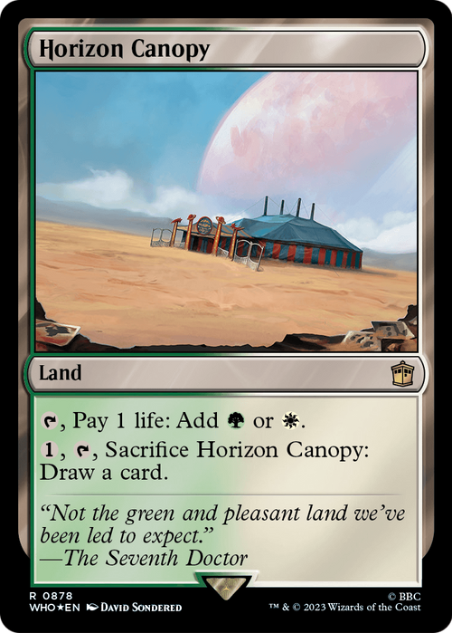 Horizon Canopy (Surge Foil) (WHO-878) - Doctor Who Foil