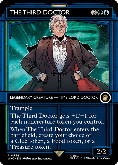The Third Doctor (Showcase) (WHO-554) - Doctor Who: (Showcase) (Borderless) Foil