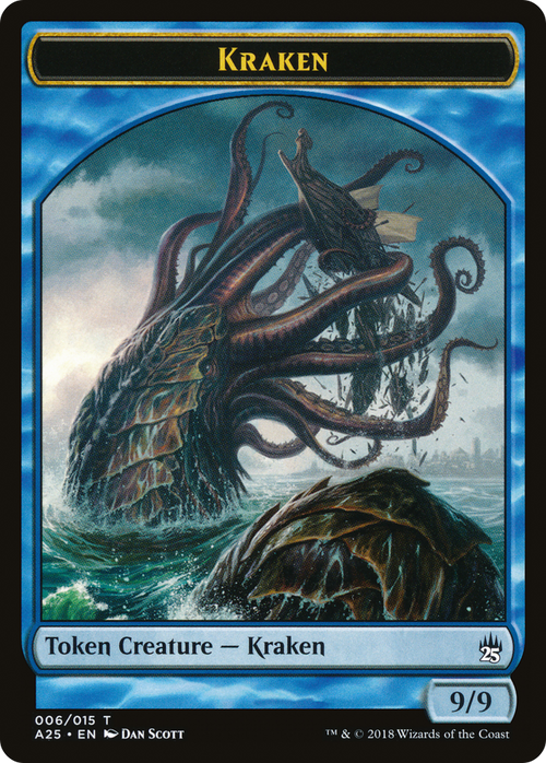 Fish // Kraken (A25-05★) - Masters 25 Tokens