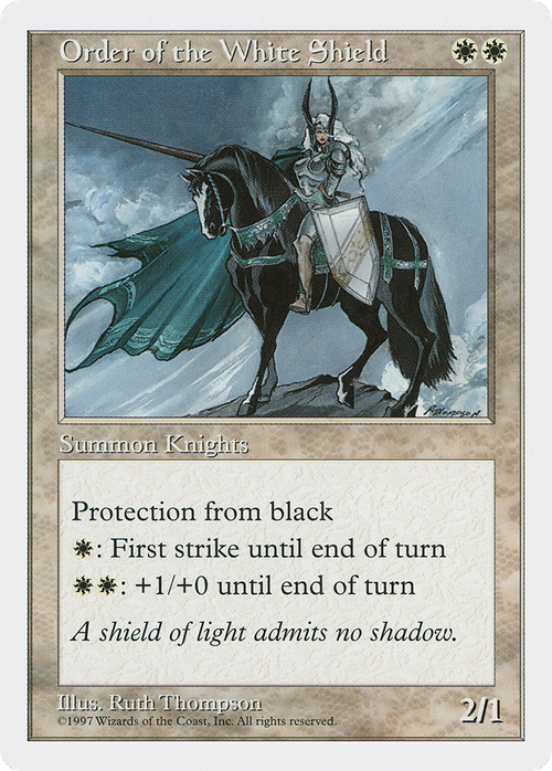 Order of the White Shield (5ED-049) - Fifth Edition