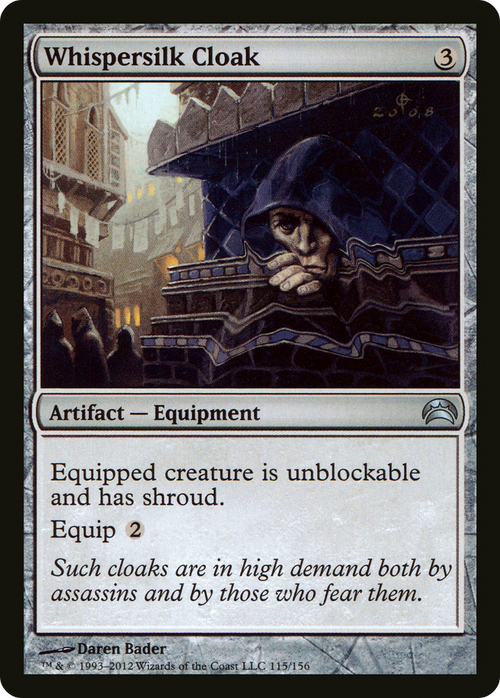 Whispersilk Cloak (PC2-115) - Planechase 2012 Foil