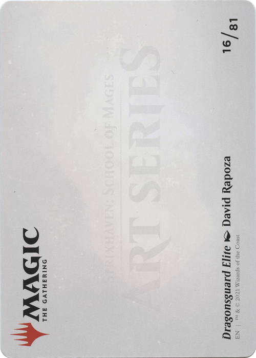 Dragonsguard Elite // Dragonsguard Elite (ASTX-016) - Strixhaven Art Series (Borderless) Foil