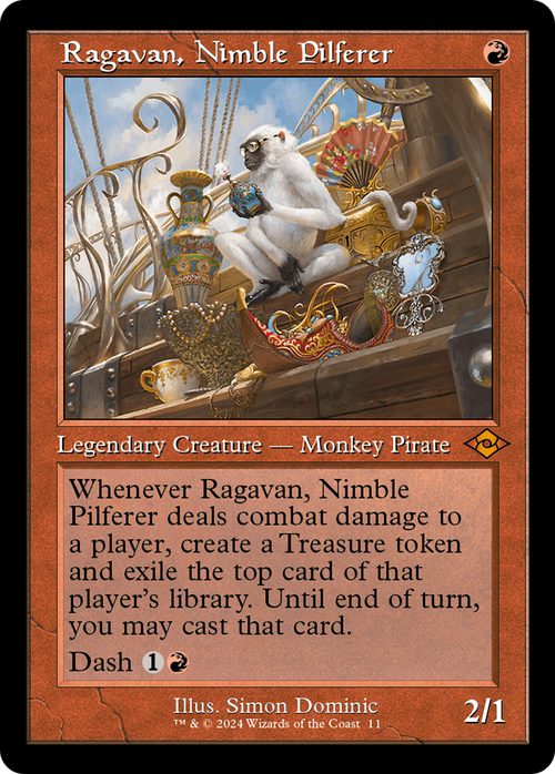 Ragavan, Nimble Pilferer (Retro Frame) (MH2-011) - Modern Horizons 2 Timeshifts