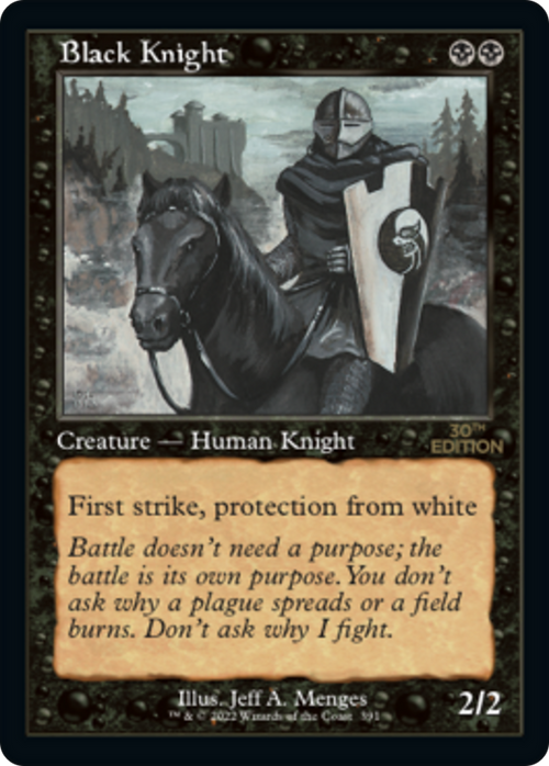 Black Knight (Retro Frame) (30A-391) - 30th Anniversary Edition