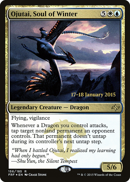 Ojutai, Soul of Winter (PRE-156S) - Fate Reforged Promos Foil