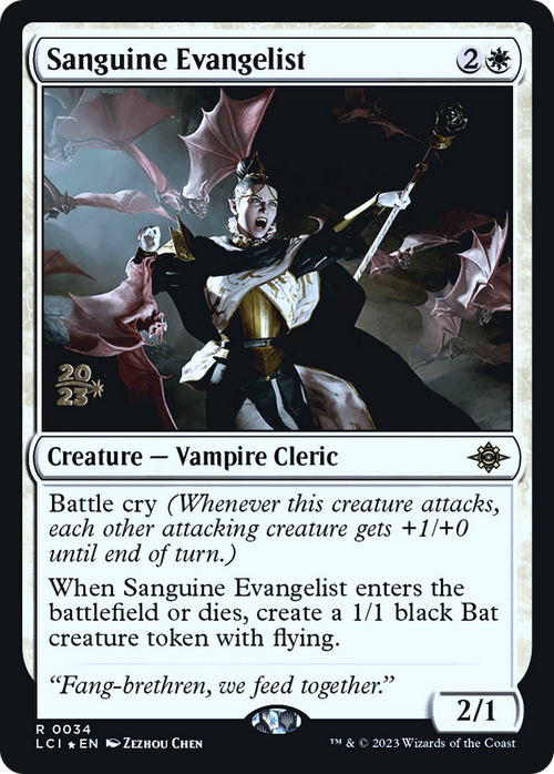 Sanguine Evangelist (PRE-034) - The Lost Caverns of Ixalan Promos Foil