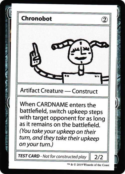 Chronobot (No PW Symbol) (CMB1-105) - Mystery Booster Playtest Cards 2021