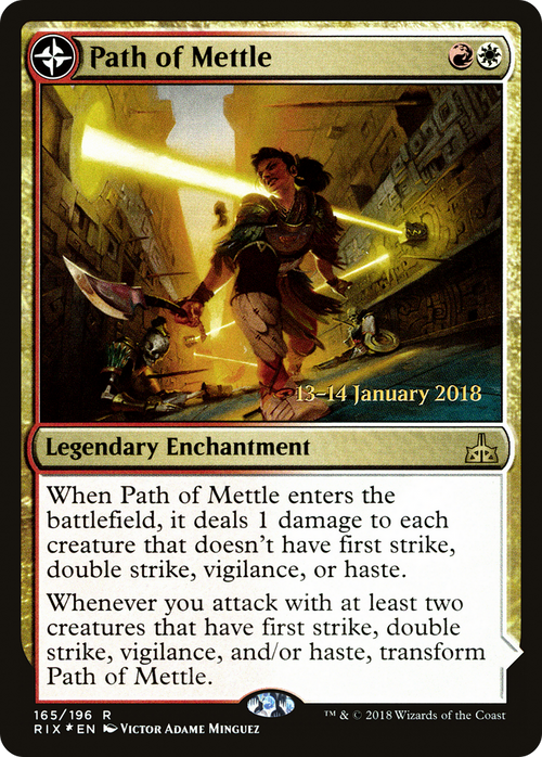 Path of Mettle (PRE-165S) - Rivals of Ixalan Promos: (compasslanddfc) Foil