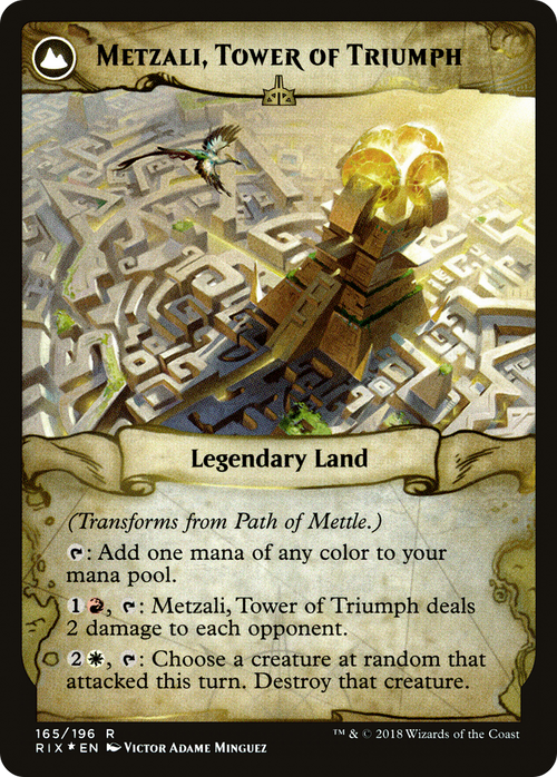 Path of Mettle (PRE-165S) - Rivals of Ixalan Promos: (compasslanddfc) Foil