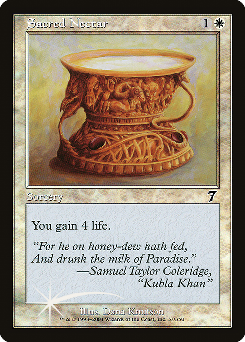 Sacred Nectar (7ED-037) - 7th Edition Foil