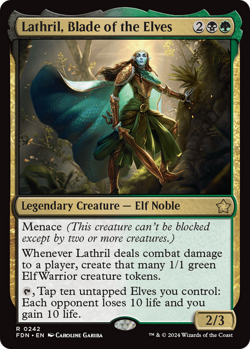 Lathril, Blade of the Elves (FDN-242) - Foundations