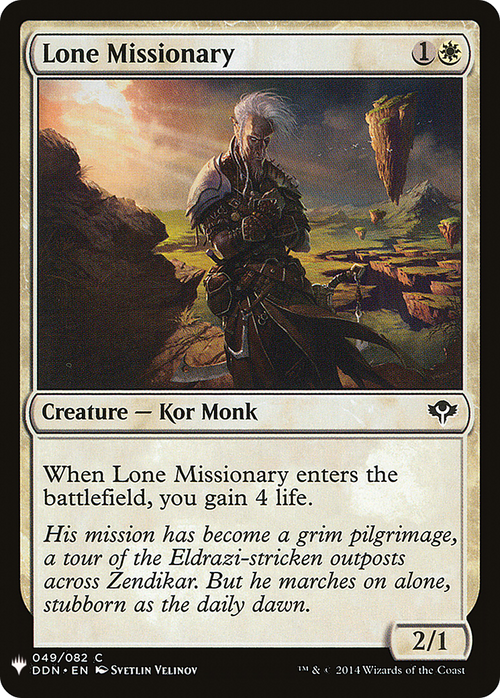 Lone Missionary (LIST-DDN-49) - The List