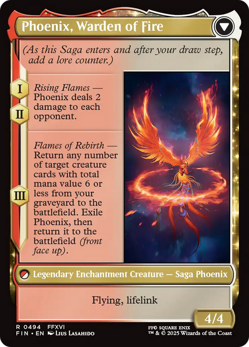 Joshua, Phoenix's Dominant (Extended Art) (FIN-494) - FINAL FANTASY: (enchantment, Extended Art) Foil