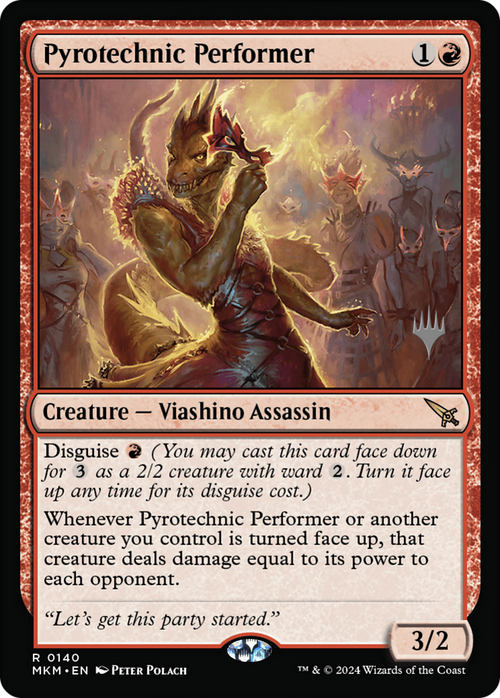 Pyrotechnic Performer (PPMKM-140) - Murders at Karlov Manor Promos Foil