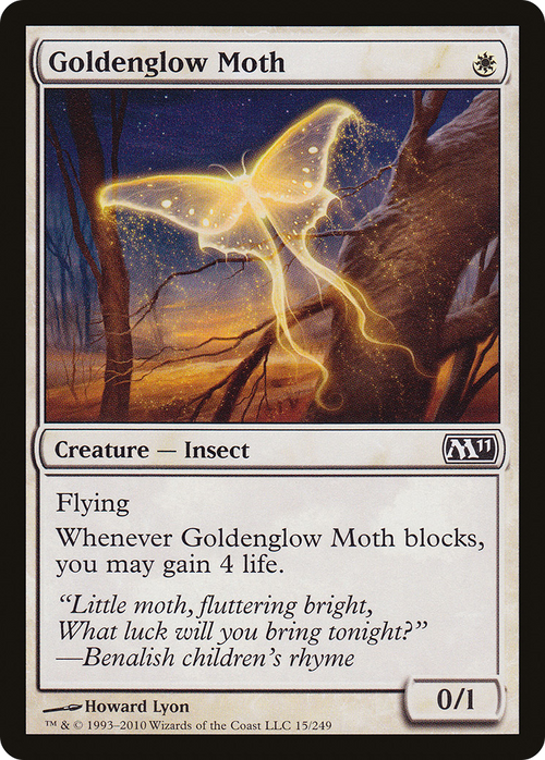 Goldenglow Moth (M11-015) - Magic 2011
