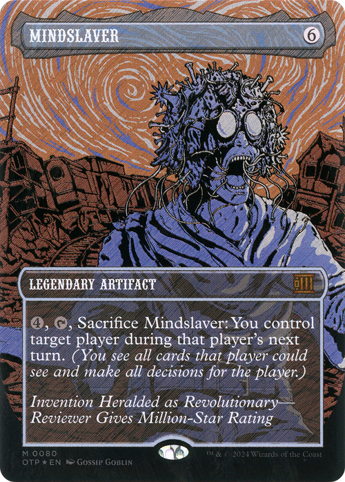 Mindslaver (Textured Foil) (OTP-080) - Breaking News (Borderless) Foil