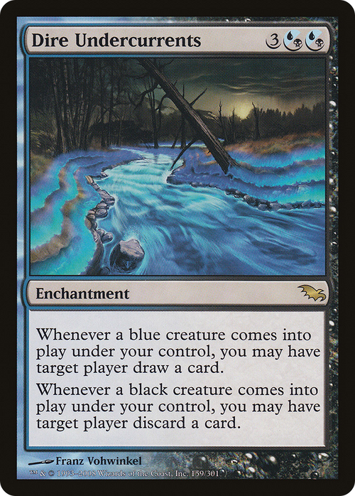 Dire Undercurrents (SHM-159) - Shadowmoor Foil