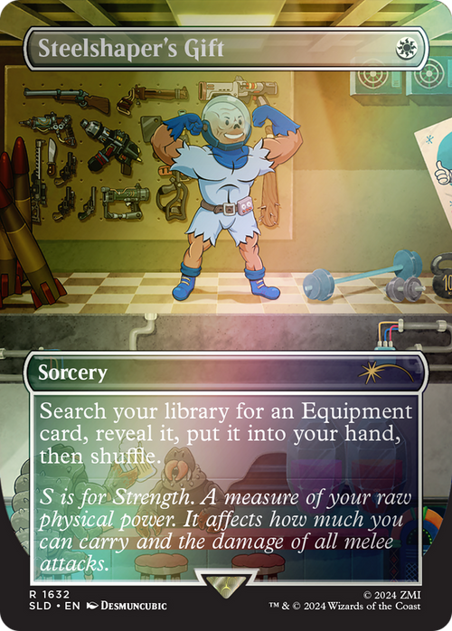 Steelshaper's Gift (Rainbow Foil) (SLD-1632) - Secret Lair Drop (Borderless) Foil