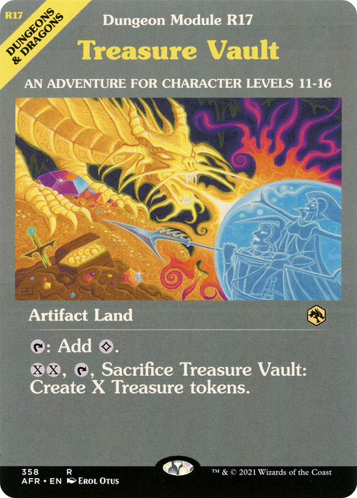 Treasure Vault (Dungeon Module) (AFR-358) - Adventures in the Forgotten Realms: (Showcase) Foil
