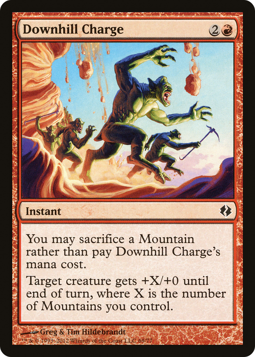 Downhill Charge (DDI-069) - Duel Decks: Venser vs. Koth