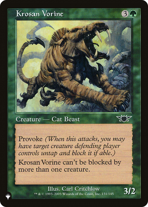 Krosan Vorine (LIST-LGN-131) - The List