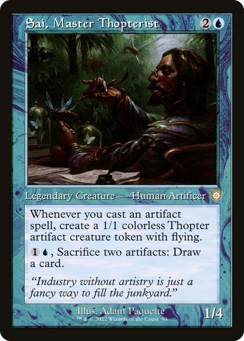 Sai, Master Thopterist (Retro Frame) (BRC-093) - The Brothers' War Commander