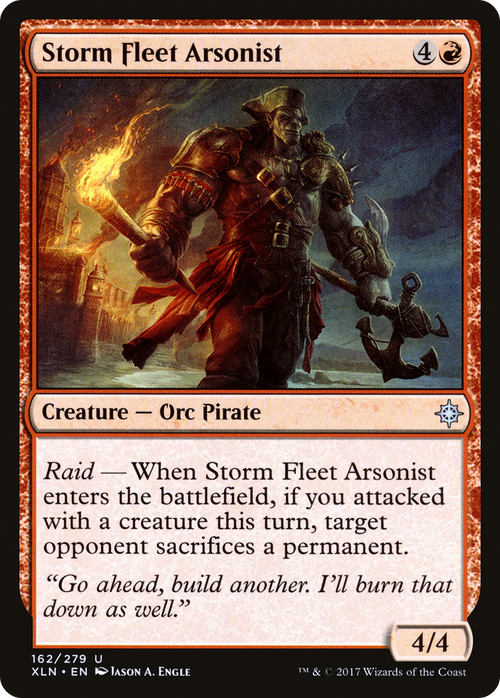 Storm Fleet Arsonist (XLN-162) - Ixalan Foil