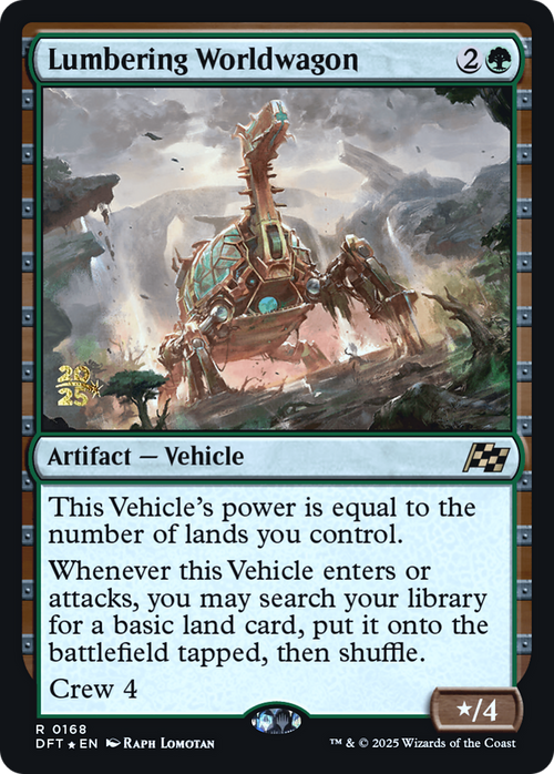 Lumbering Worldwagon (PRE-168S) - Prerelease Cards Foil