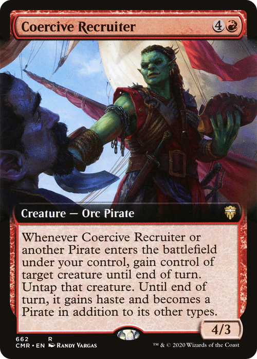 Coercive Recruiter (Extended Art) (CMR-662) - Commander Legends: (Extended Art) Foil
