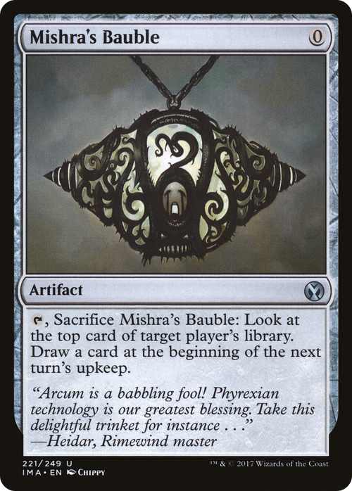 Mishra's Bauble (IMA-221) - Iconic Masters Foil