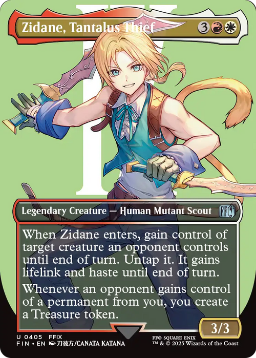Zidane, Tantalus Thief (Borderless) (FIN-405) - FINAL FANTASY Foil