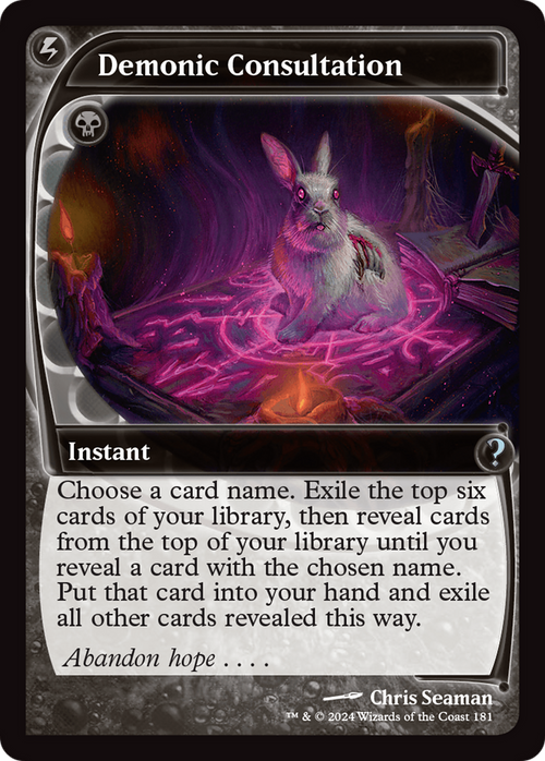 Demonic Consultation (Future Sight) (MB2-181) - Mystery Booster 2