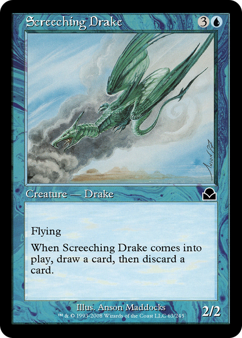 Screeching Drake (ME2-063) - Masters Edition II Foil