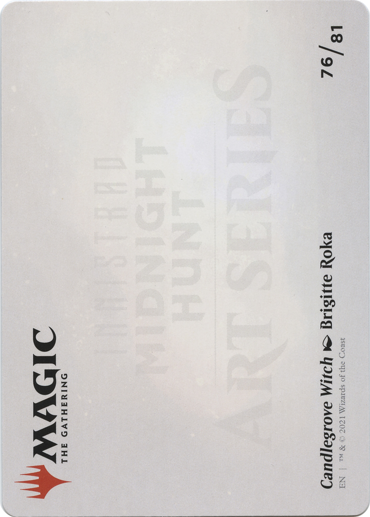 Candlegrove Witch // Candlegrove Witch (AMID-076) - Midnight Hunt Art Series (Borderless) Foil