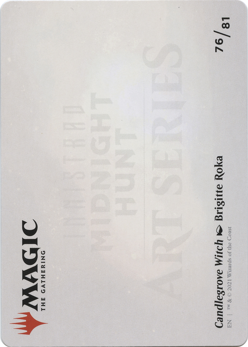 Candlegrove Witch // Candlegrove Witch (AMID-076) - Midnight Hunt Art Series (Borderless) Foil