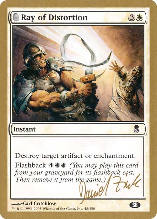 Ray of Distortion - 2003 Daniel Zink (ODY) (SB) (WCD-DZ42SB) - World Championship Decks 2003: (tombstone)