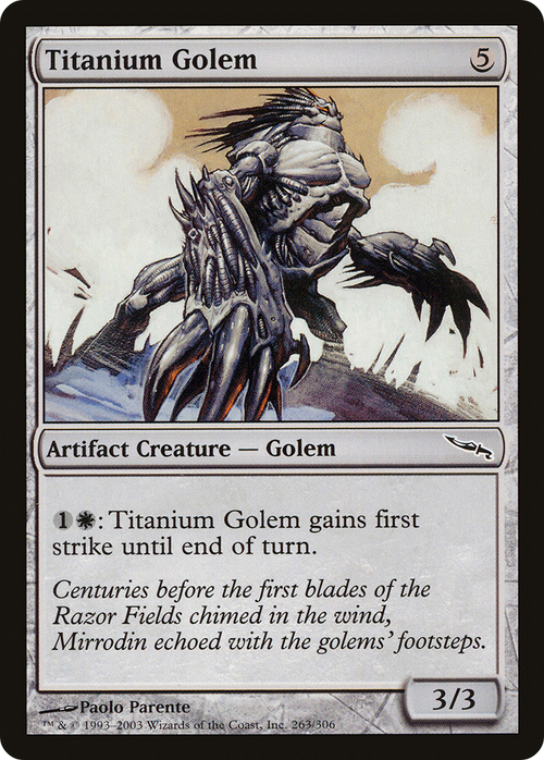 Titanium Golem (MRD-263) - Mirrodin