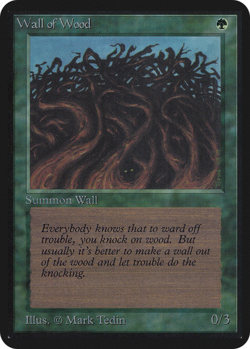 Wall of Wood (LEA-) - Limited Edition Alpha