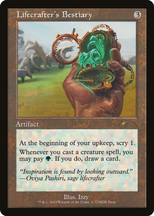 Lifecrafter's Bestiary (Retro Frame) (WPN-001) - Wizards Play Network 2023