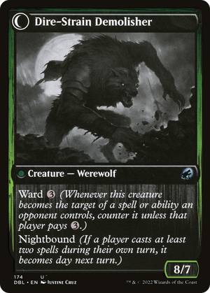 Burly Breaker (DBL-174) - Innistrad: Double Feature: (Double Faced Transform) Foil