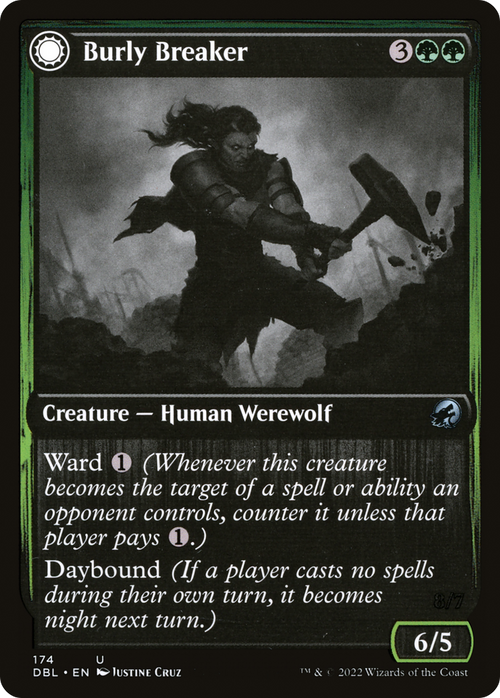 Burly Breaker (DBL-174) - Innistrad: Double Feature: (Double Faced Transform)