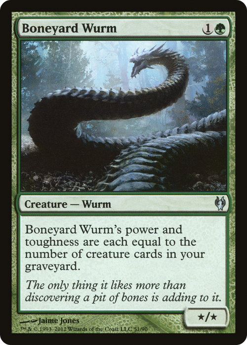 Boneyard Wurm (DDJ-051) - Duel Decks: Izzet vs. Golgari
