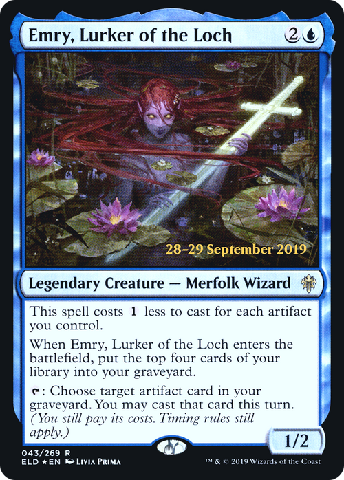 Emry, Lurker of the Loch (PRE-43S) - Throne of Eldraine Promos Foil