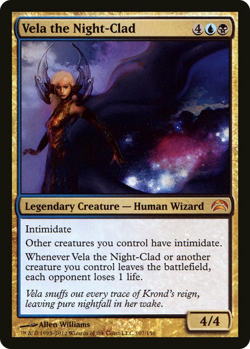 Vela the Night-Clad (PC2-107) - Planechase 2012 Foil