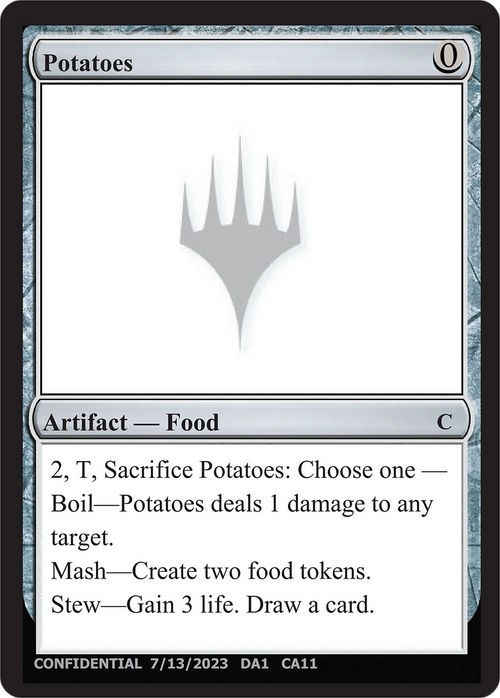 Potatoes (UNK-CAA) - Unknown Event