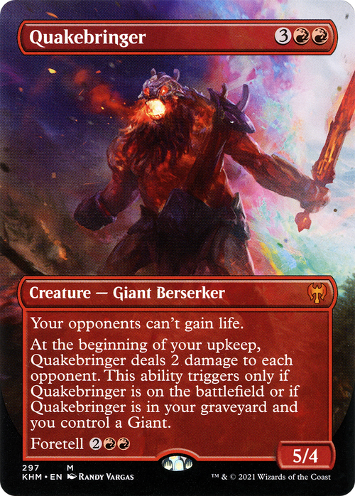 Quakebringer (Borderless) (KHM-297) - Kaldheim (Borderless) Foil
